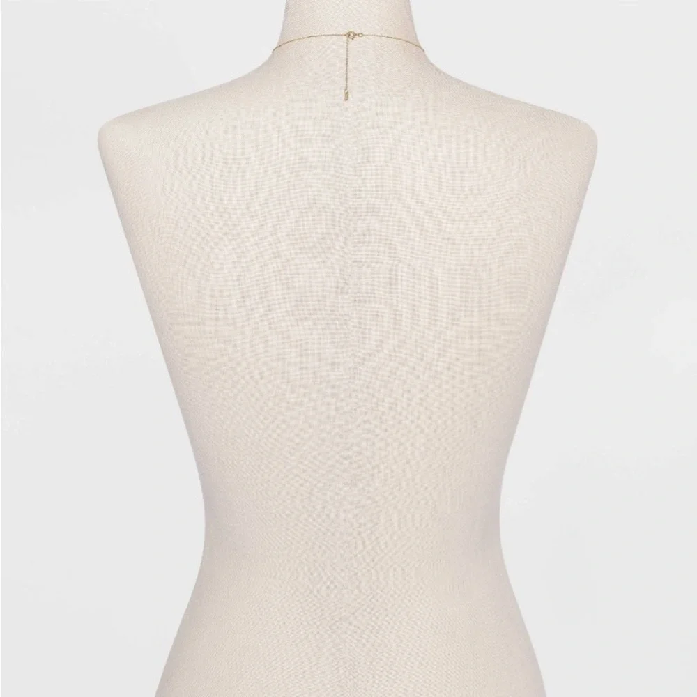 Sterling Silver Gold Dipped Cubic Zirconia Heart Chain Necklace NWT - Picture 3 of 8